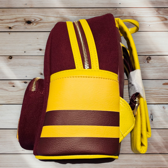 Harry Potter Hogwarts Crest Varsity Jacket Mini Backpack - Picture 6 of 9